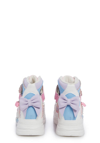 Sugar Wishes Hi Top Sneakers - Pastel