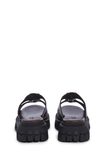 Feeling Good Platform Slides - Brown