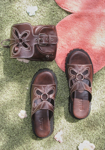 Feeling Good Platform Slides - Brown