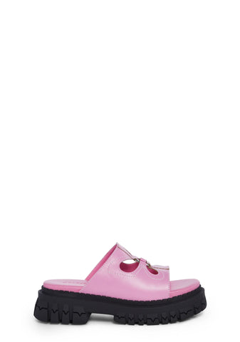 Feeling Good Platform Slides - Pink