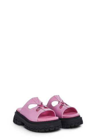 Feeling Good Platform Slides - Pink
