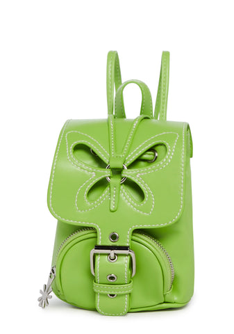 Feeling Good Butterfly Backpack - Green
