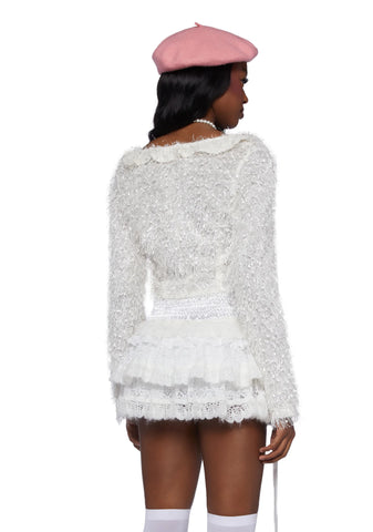 Never Too Much Cardigan- White