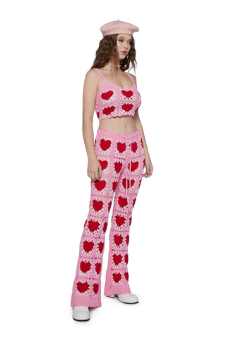 Heartfelt Kisses Crochet Tank Top