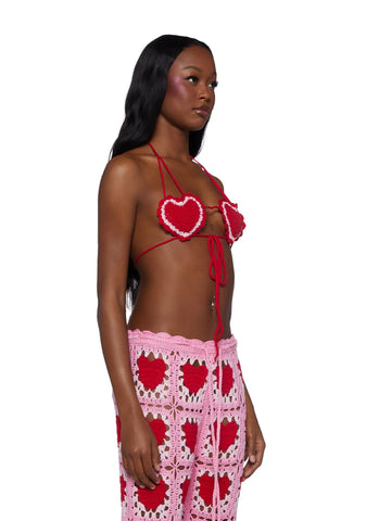 Heartfelt Kisses Bikini Top
