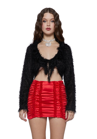 Never Too Much Cardigan-Black