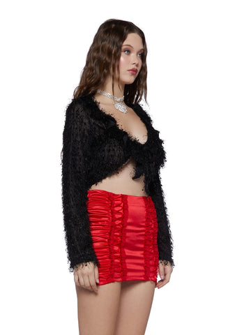 Never Too Much Cardigan-Black