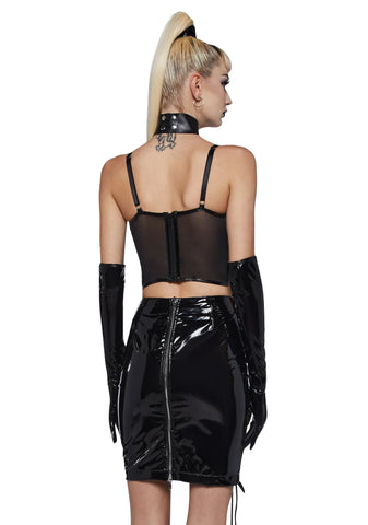 Daring Desires Mesh Corset Top