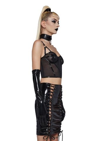 Daring Desires Mesh Corset Top