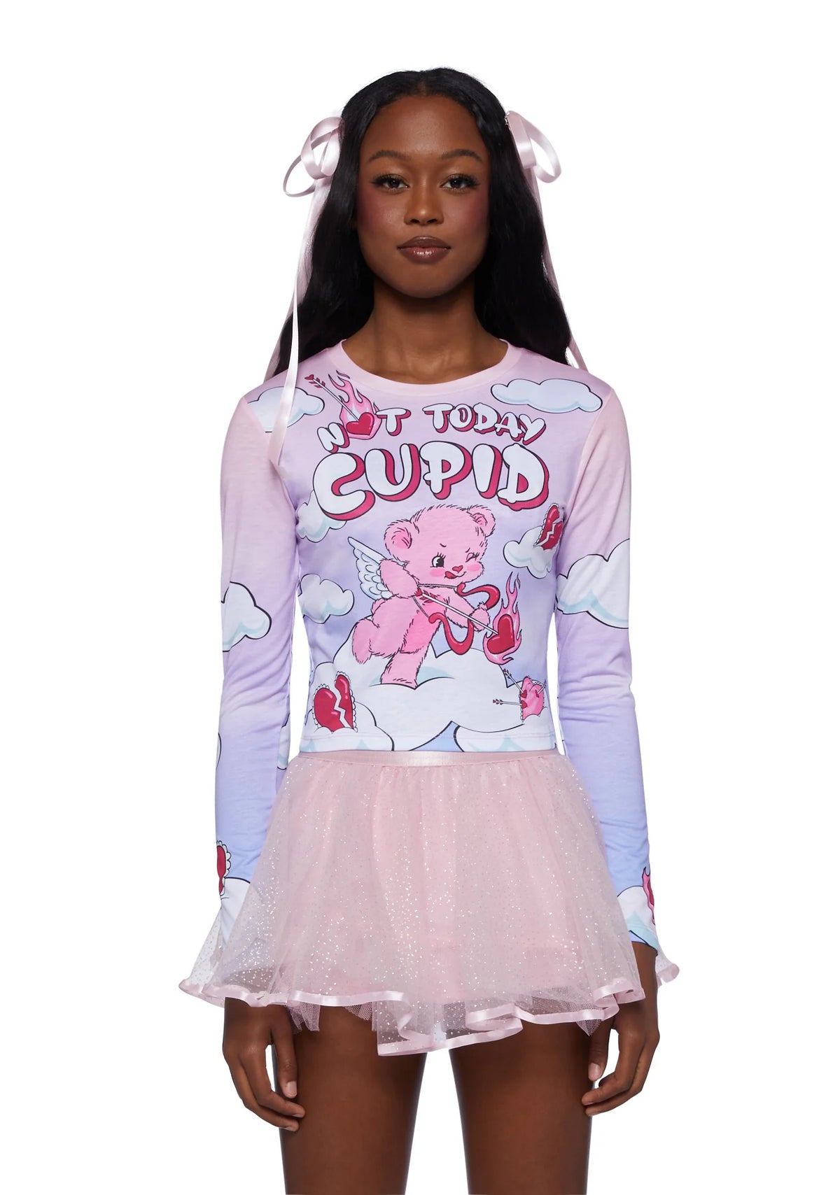 Hearts On Fire Long Sleeve Top