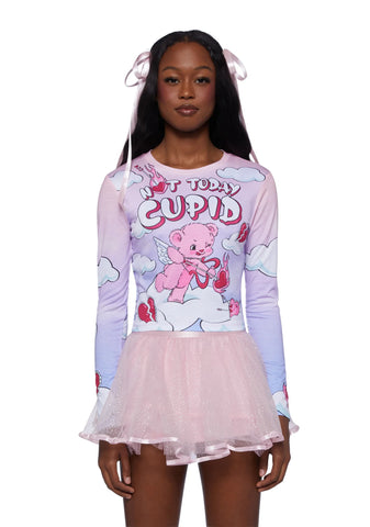 Hearts On Fire Long Sleeve Top