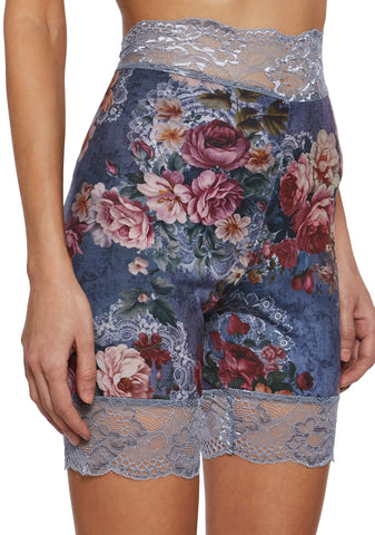 Rumor Romance Biker Shorts - Floral