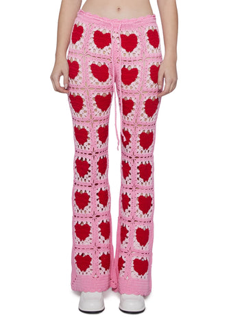 Heartfelt Kisses Crochet Pants