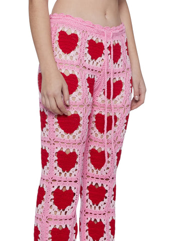 Heartfelt Kisses Crochet Pants