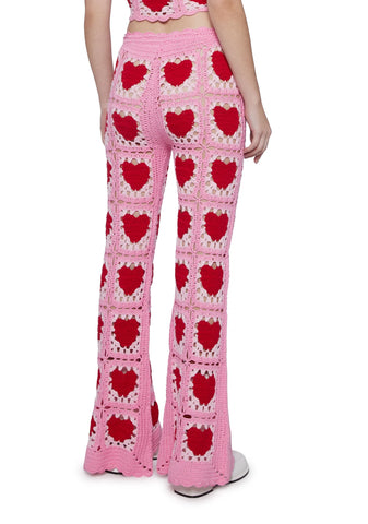 Heartfelt Kisses Crochet Pants