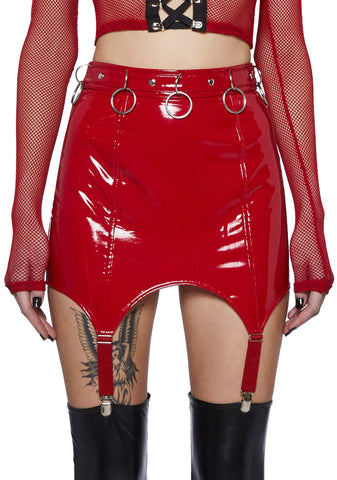 Make Me Want You Mini Skirt-Red