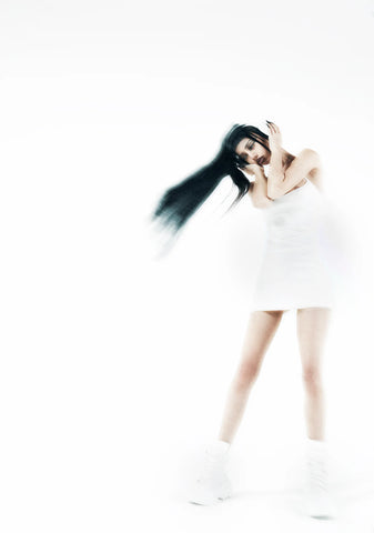 Crossfade Backless Ribbed Mini Dress- Bone