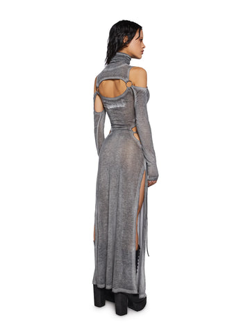 Crossfade Lace Up Maxi Dress