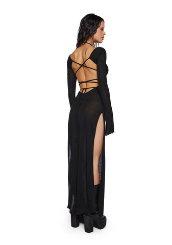 Crossfade Long Sleeve Maxi Dress