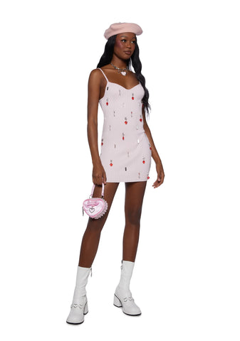 Heartbreak Hottie Bodycon Dress - Pink