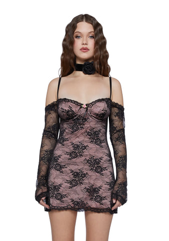 Lovely Dream Mini Dress - Black