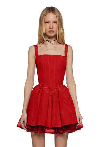 Magic Moves Corset Dress - Red