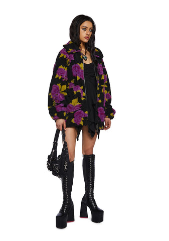 Loving Bloom Sherpa Jacket