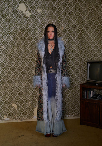 Sweet Pea Serenity Faux Fur Coat