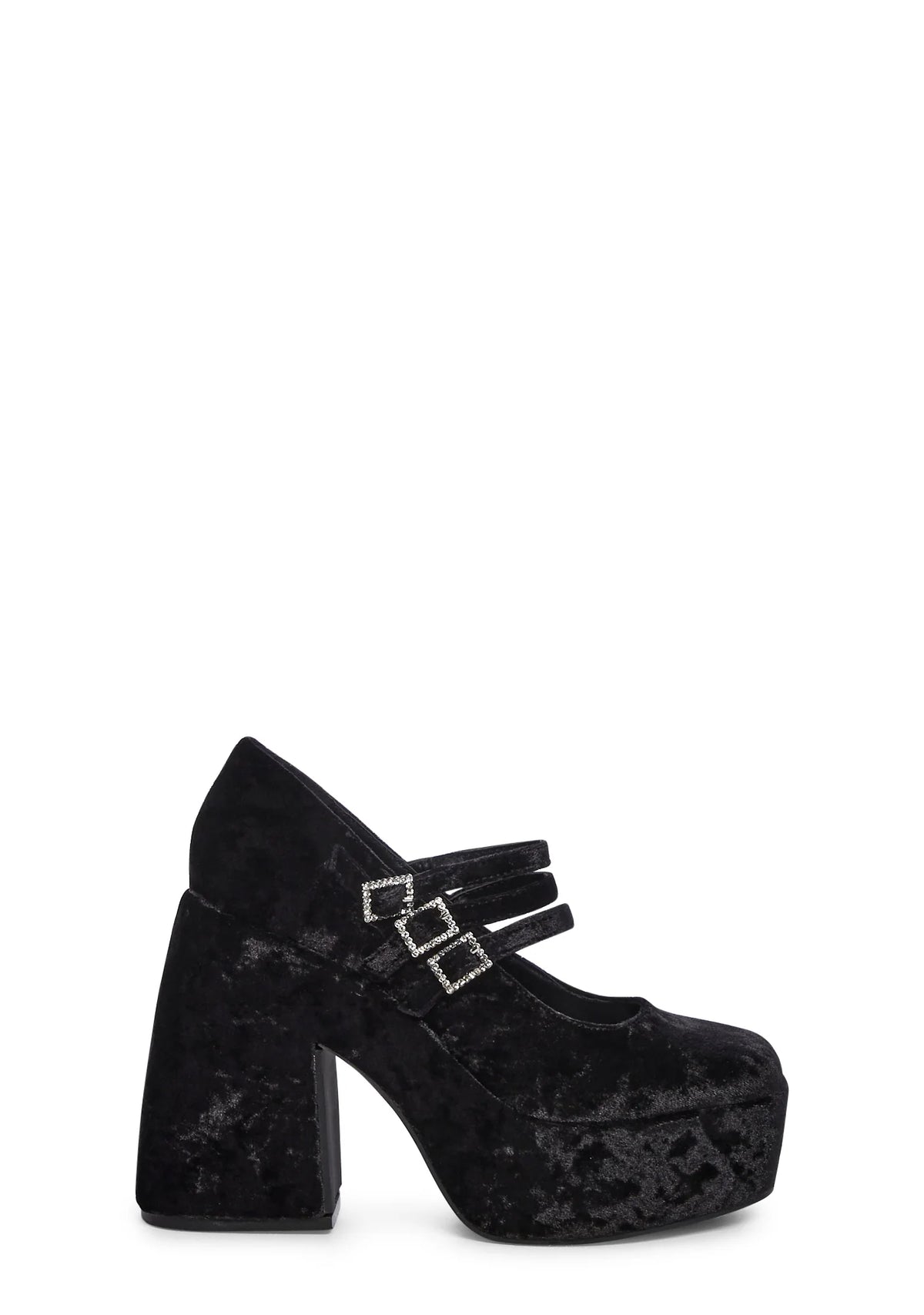 Charismatic Queen Platform Heels - Black