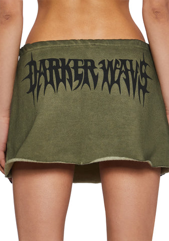 Crossfade Washed Tennis Skirt
