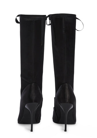 Scandalous Seduction Heeled Boots - Black