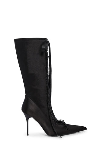 Scandalous Seduction Heeled Boots - Black