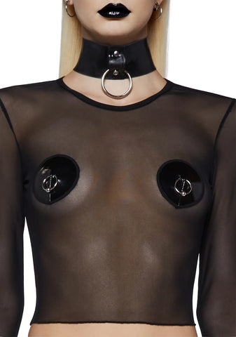 Reign of Pleasure Mesh Top