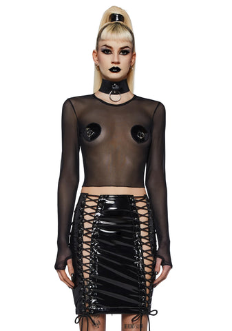 Reign of Pleasure Mesh Top
