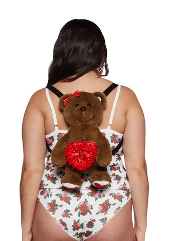 A Cutie To Be Loved Teddy Backpack