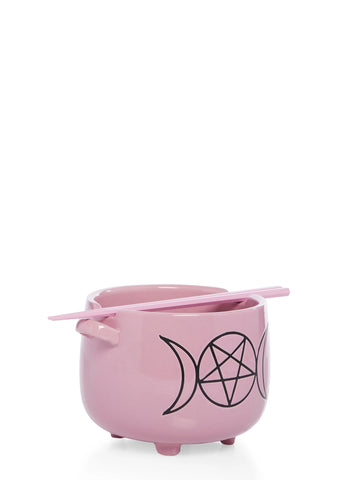 Dark Of Night Soup Bowl- Pink
