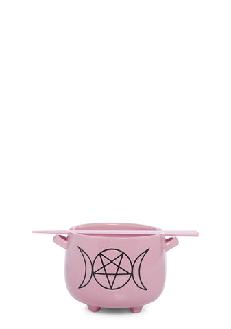 Dark Of Night Soup Bowl- Pink