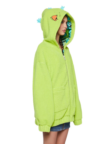 Larger Than Life Reptar Hooded Sherpa Jacket
