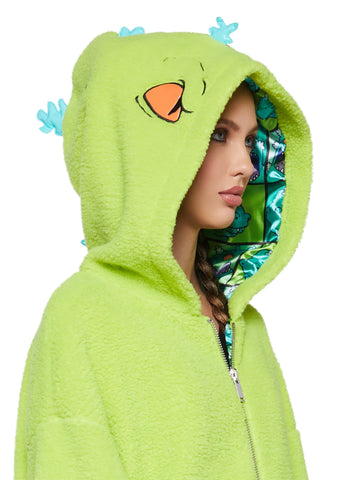 Larger Than Life Reptar Hooded Sherpa Jacket