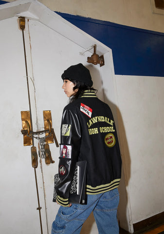 Grunge Pep Rally Varsity Jacket