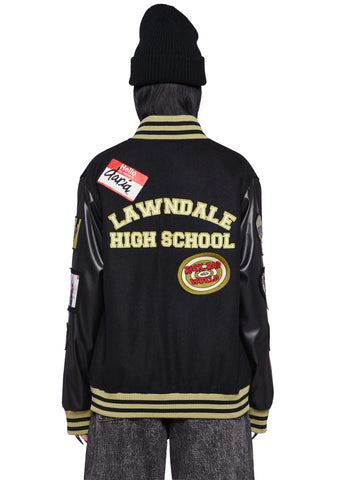 Grunge Pep Rally Varsity Jacket