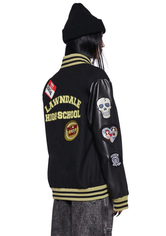 Grunge Pep Rally Varsity Jacket