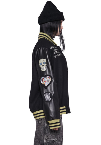 Grunge Pep Rally Varsity Jacket
