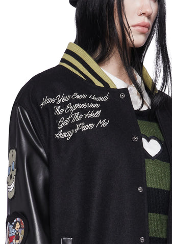 Grunge Pep Rally Varsity Jacket