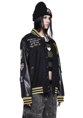 Grunge Pep Rally Varsity Jacket