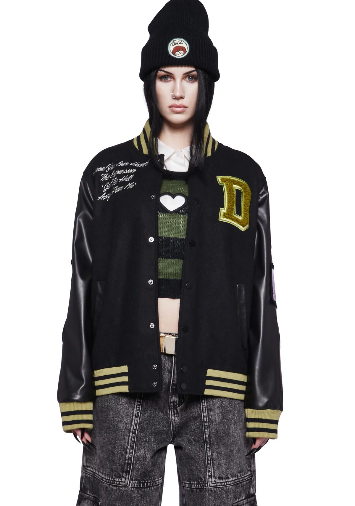 Grunge Pep Rally Varsity Jacket