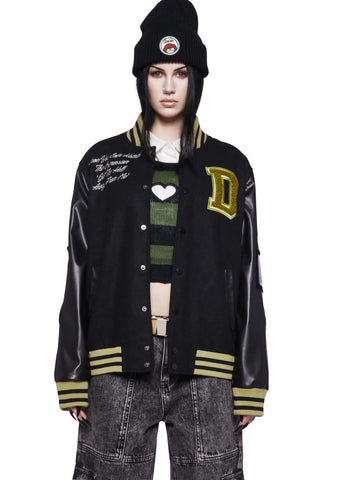 Grunge Pep Rally Varsity Jacket
