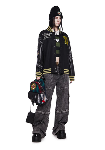 Grunge Pep Rally Varsity Jacket