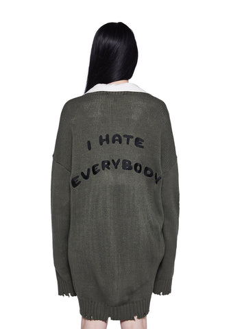 I Hate Everybody Cardigan