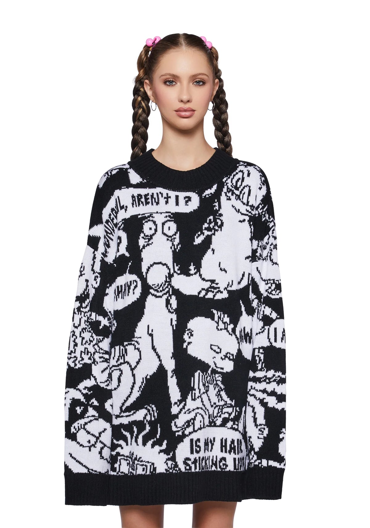 Thinking Too Much Intarsia Sweater